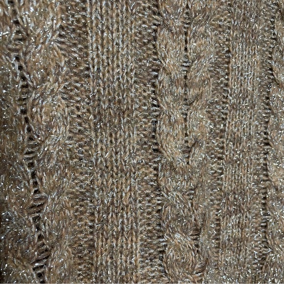 PILCRO | Cableknit Shine Wool Blend Turtleneck Sweater - Picture 15 of 15